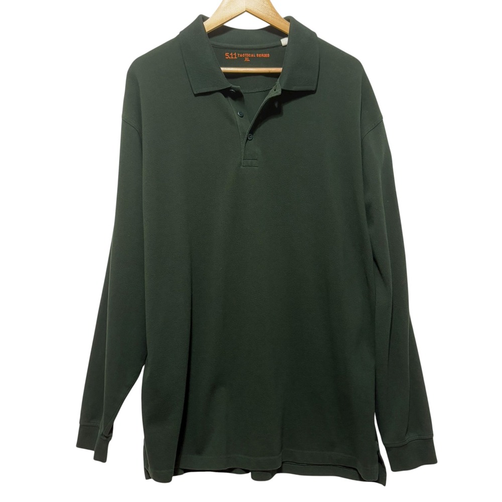 5.11 Tactical Series Mens Polo Shirt Green XL Outdoor Rugged Utility Functional